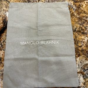 NEW & AUTHENTIC Manolo Blahnik purse dust bag